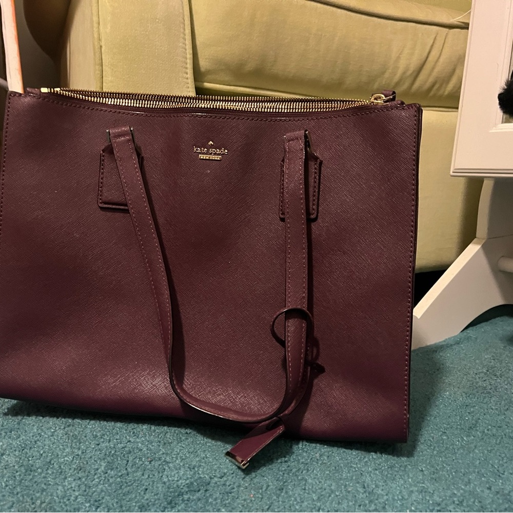 Kate Spade authentic maroon purse - Picture 4 of 16